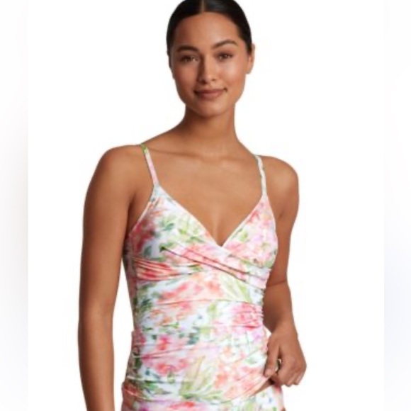 Ralph Lauren Floral Tankini Swim Top Size 6 - Picture 1 of 5